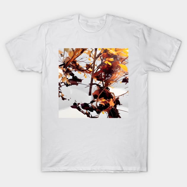 Early Snowfall on Trees T-Shirt by DANAROPER